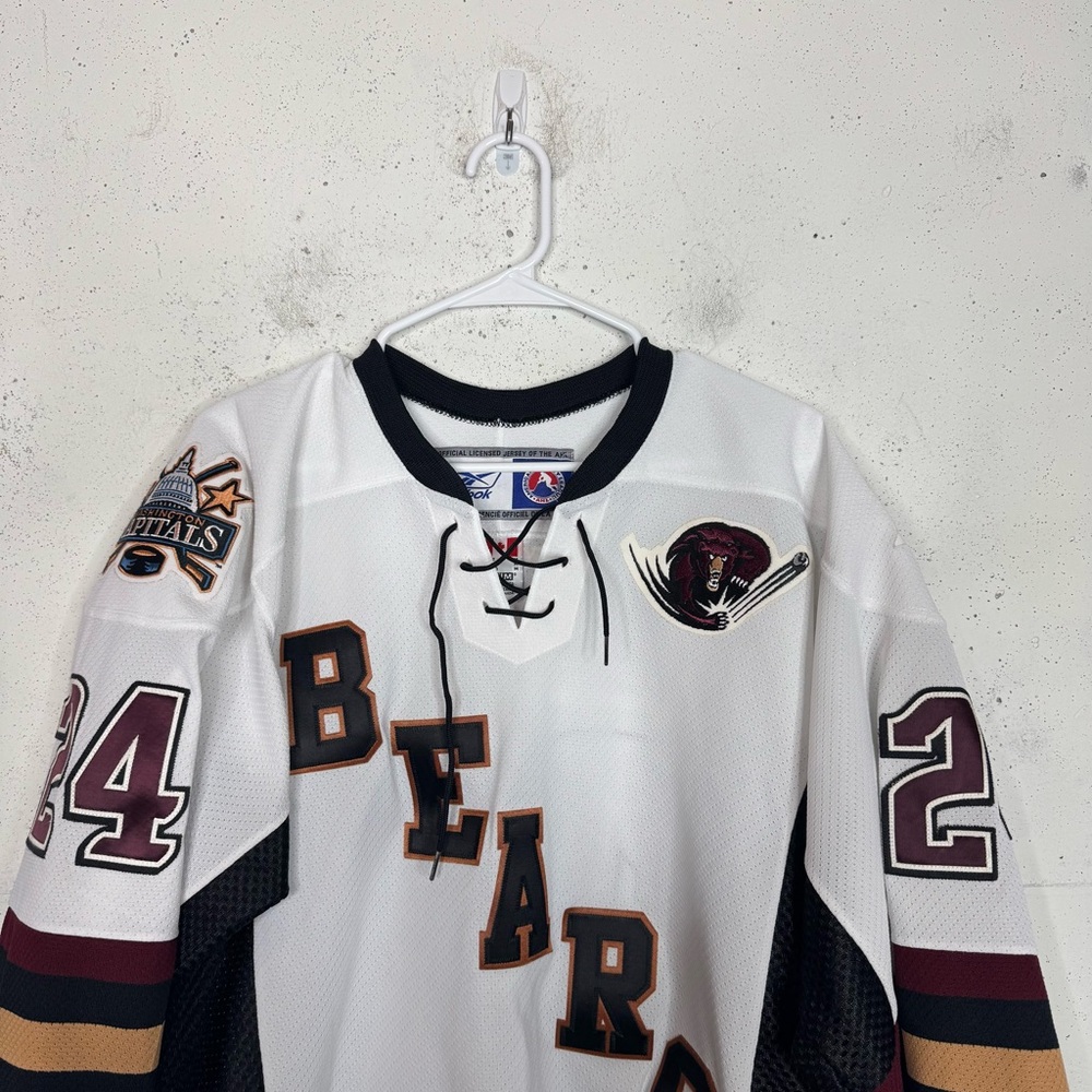 Reebok Hershey Bears Louis Robitaille CCM Hockey Jersey Medium - Picture 2 of 16